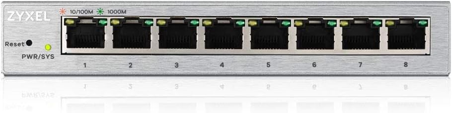 Zyxel GS1200-8 8 Port 10/100/1000 Mbps Gigabit Switch