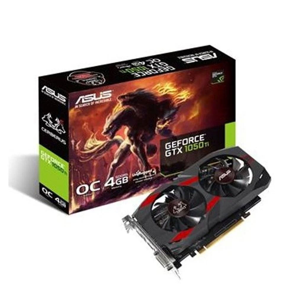 ASUS GEFORCE CERBERUS GTX 1050 TI 4GB 128bit GDDR5 1480MHz OC DVI HDMI DP (CERBERUS-GTX1050TI-O4G) EKRAN KARTI