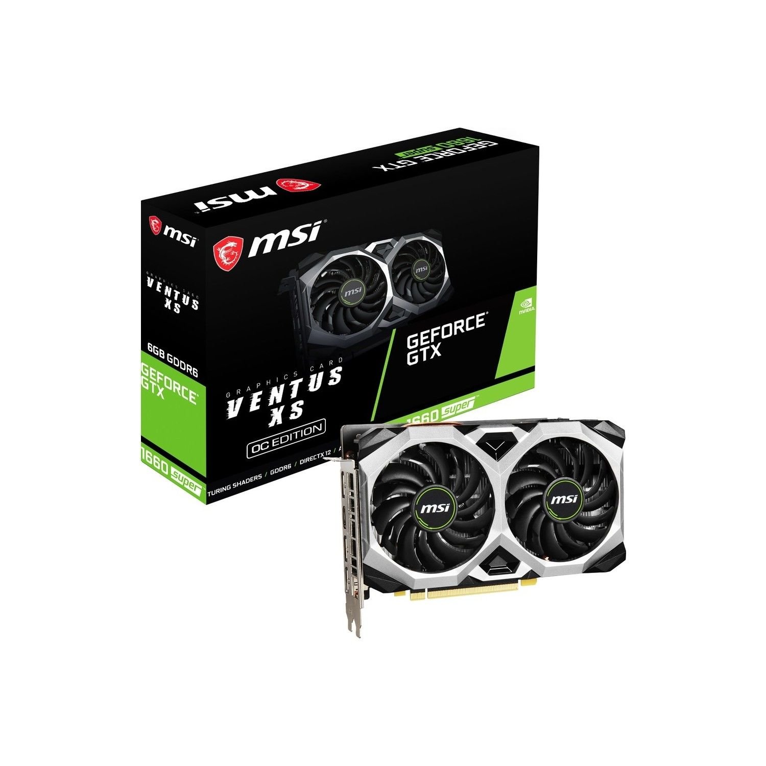 MSI GTX 1660 Super Ventus Xs OC 192 Bit GDDR6 6 GB Ekran Kartı