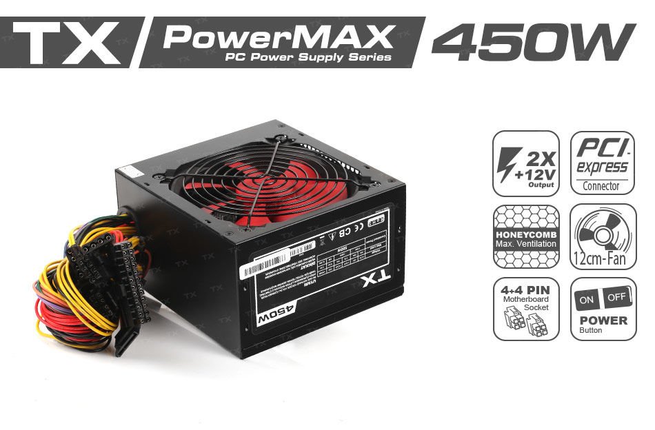 TX PowerMAX TXPSU450S1 450 W Power Supply