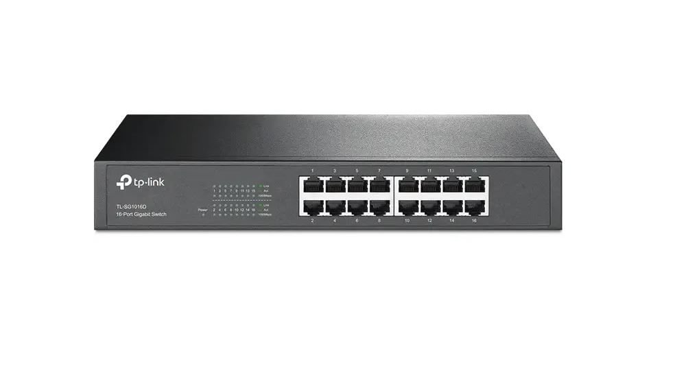 TP-Link TL-SG1016D 16 Port 10/100/1000 Mbps Gigabit Switch