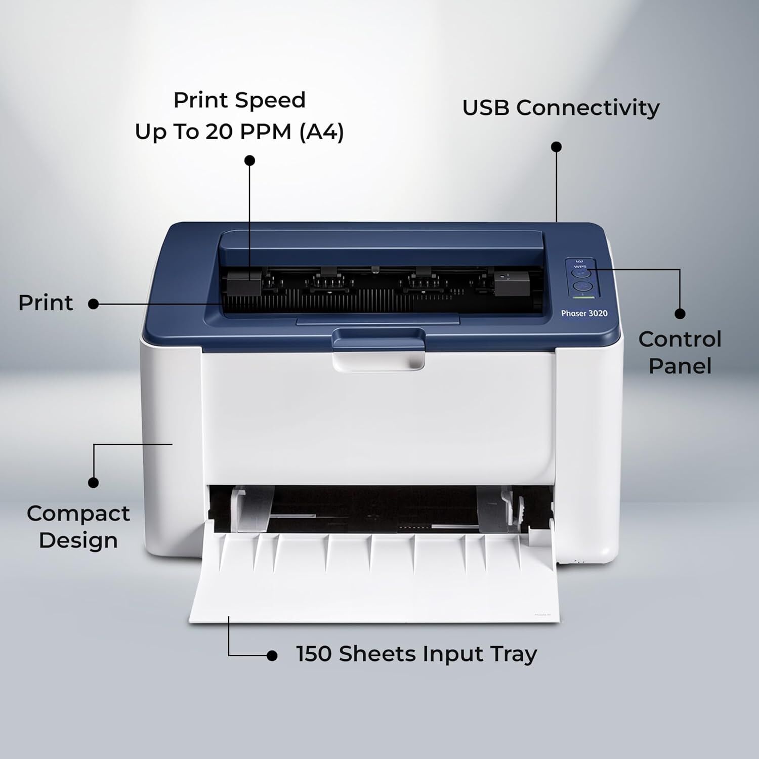 Xerox Phaser 3020 Wi-Fi Mono Lazer Yazıcı