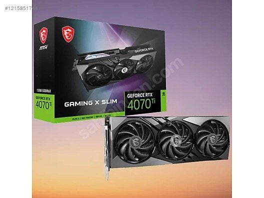 MSI RTX 4070 TI Gaming X Slim 12G 192 Bit GDDR6X 12 GB Ekran Kartı