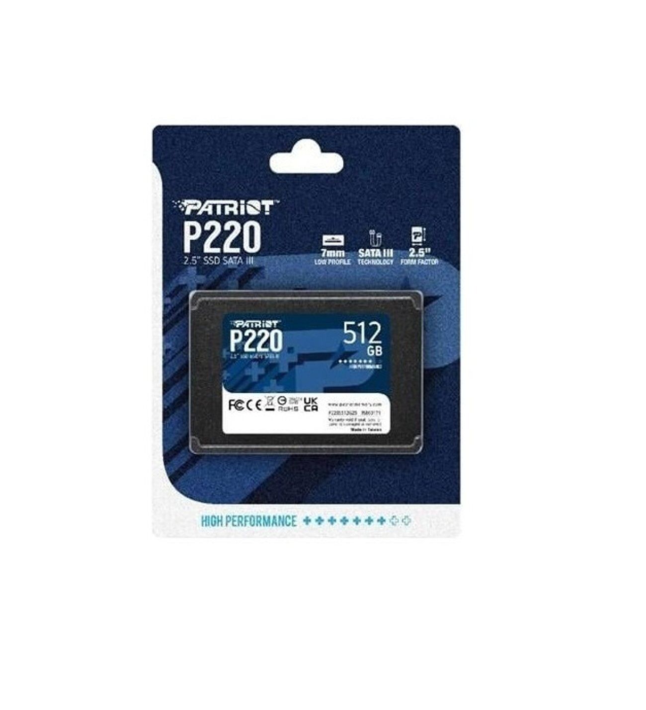 Patriot P220 P220S512G25 SATA 3.0 2.5'' 512 GB SSD